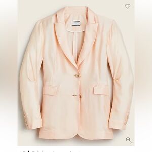 J.Crew NWT silk jacket w/ pockets slight flaw picture in photos